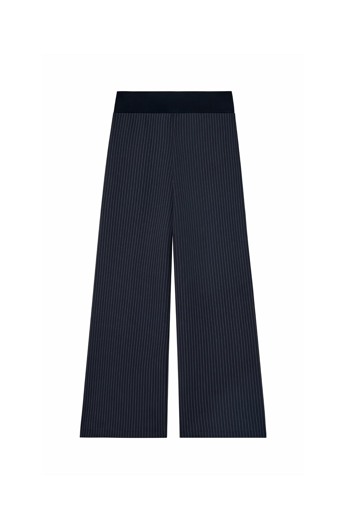 peryne Black wide-leg striped pants