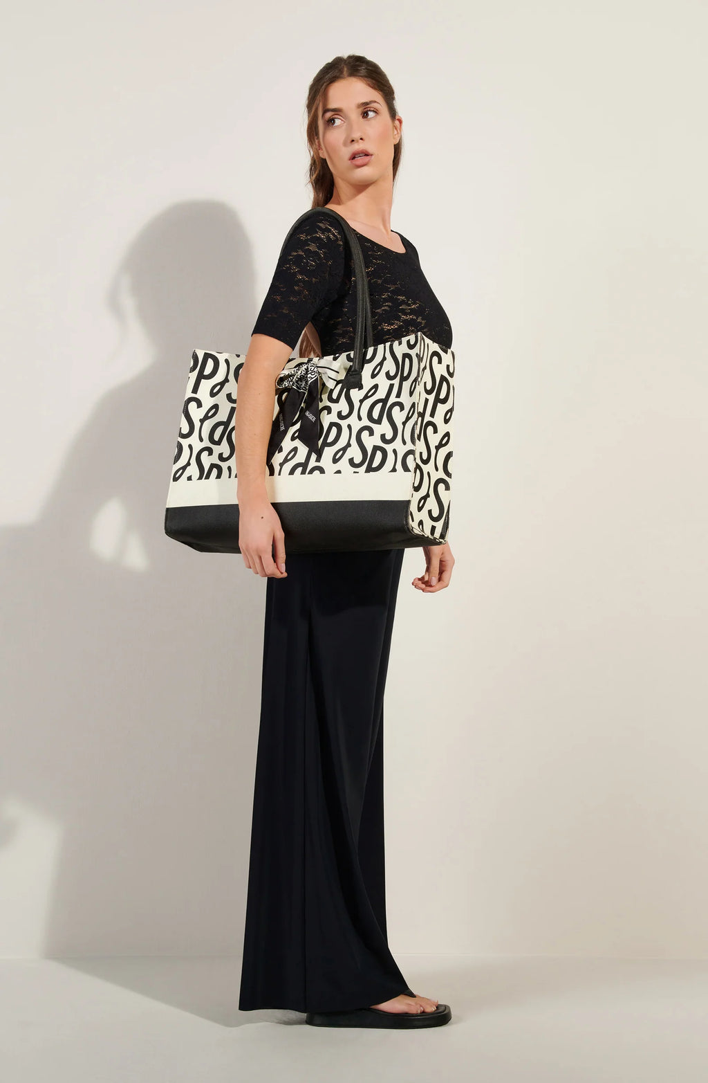 sakura Large SIGNATURE printed tote bag