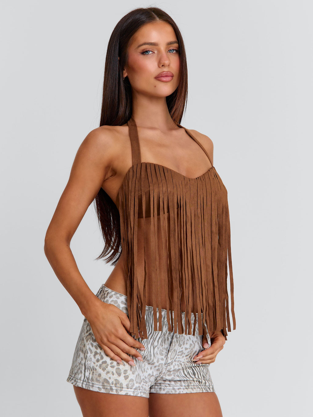 Le haut FRANCINE marron de Lucy