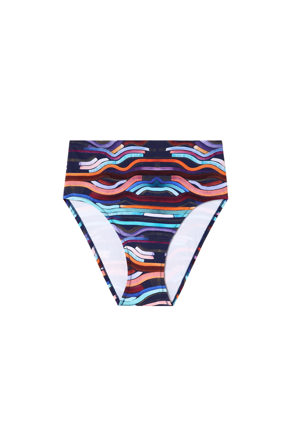 tobago Sapphire high-waisted bikini bottoms