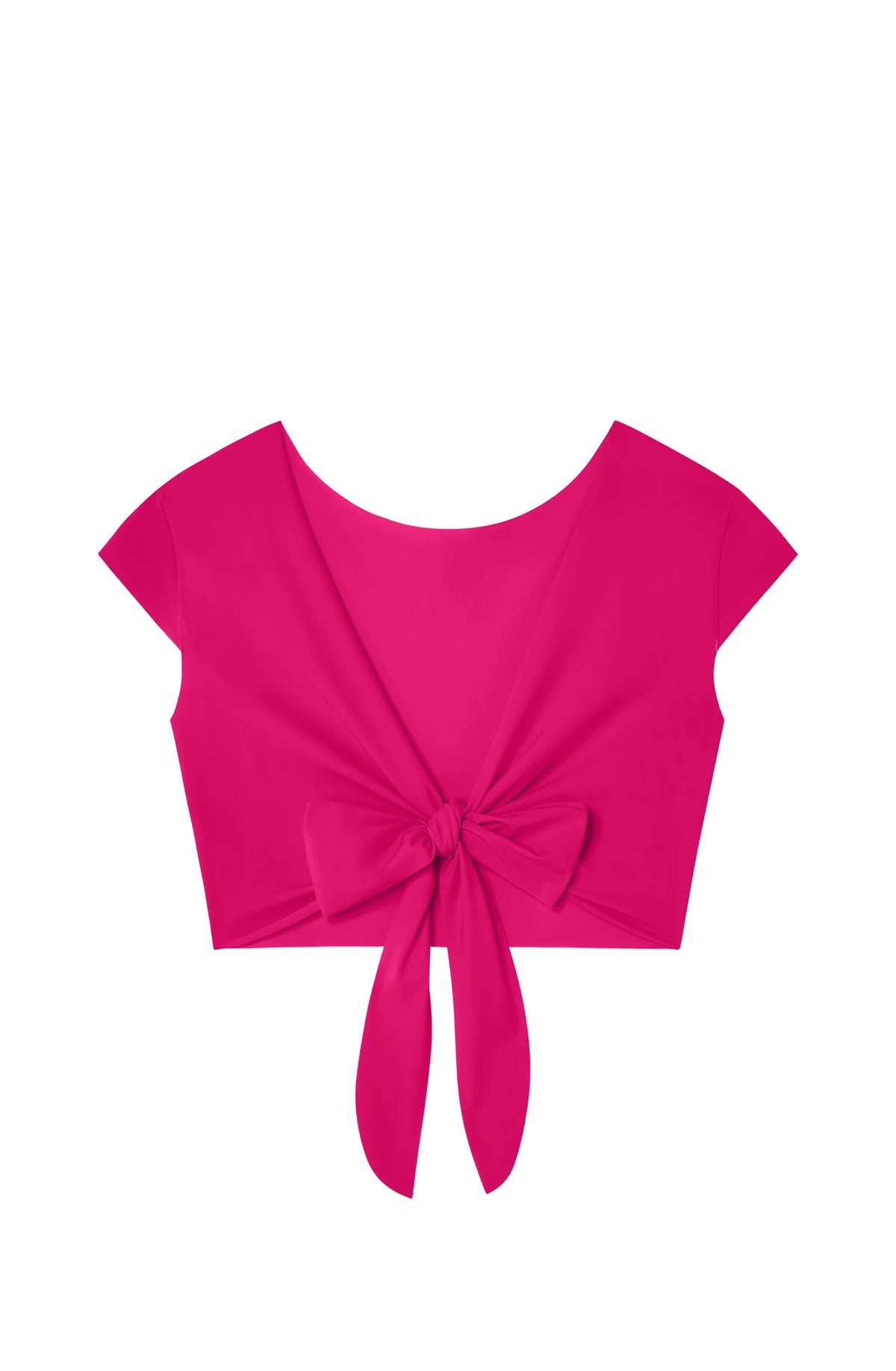 tako Purple wrap crop top