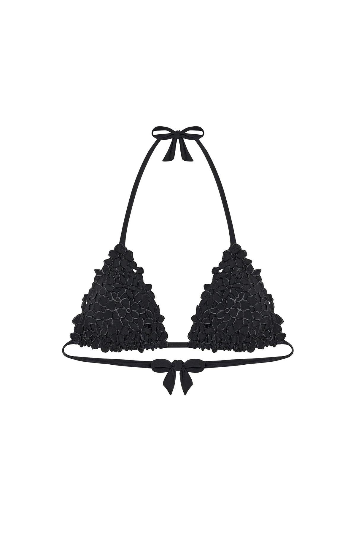 Haut de bikini triangle noir Gaia