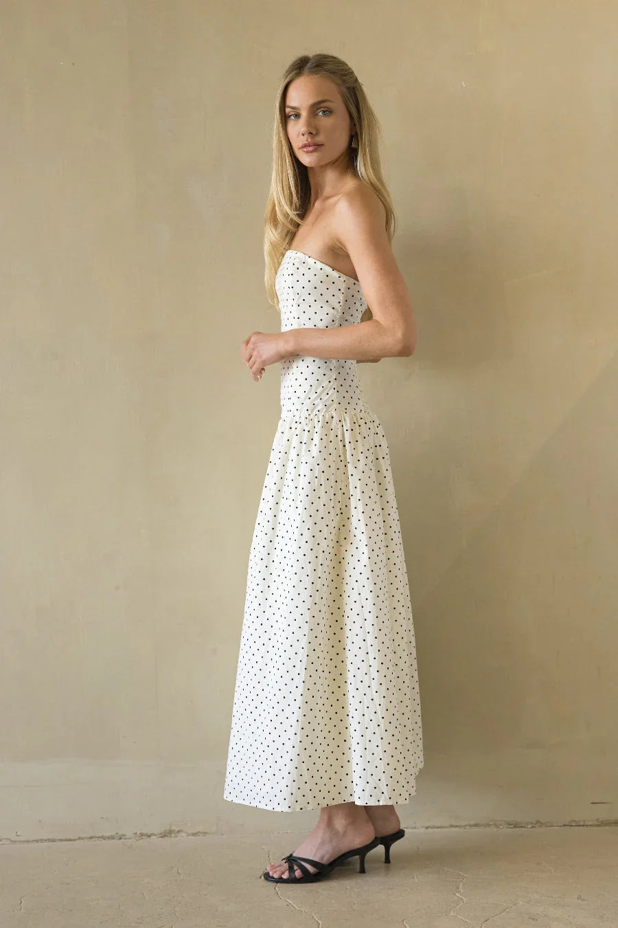 Robe midi Joey à pois