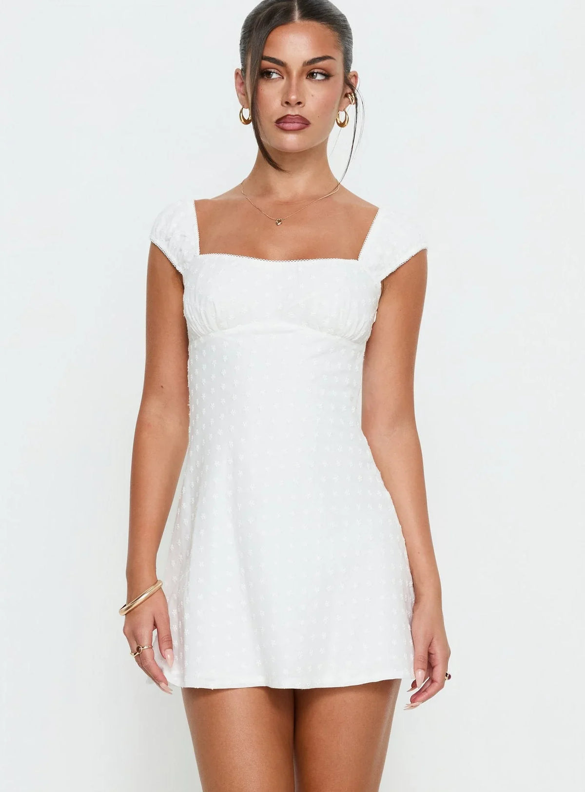 Mini-robe Seyani blanche
