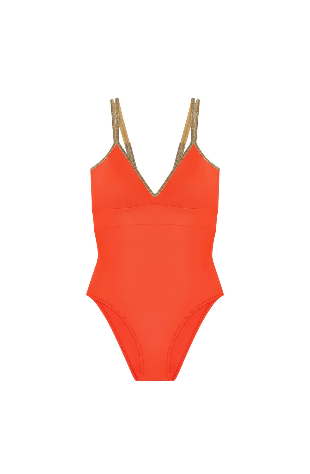 laos Black and lurex one-piece swimsuit