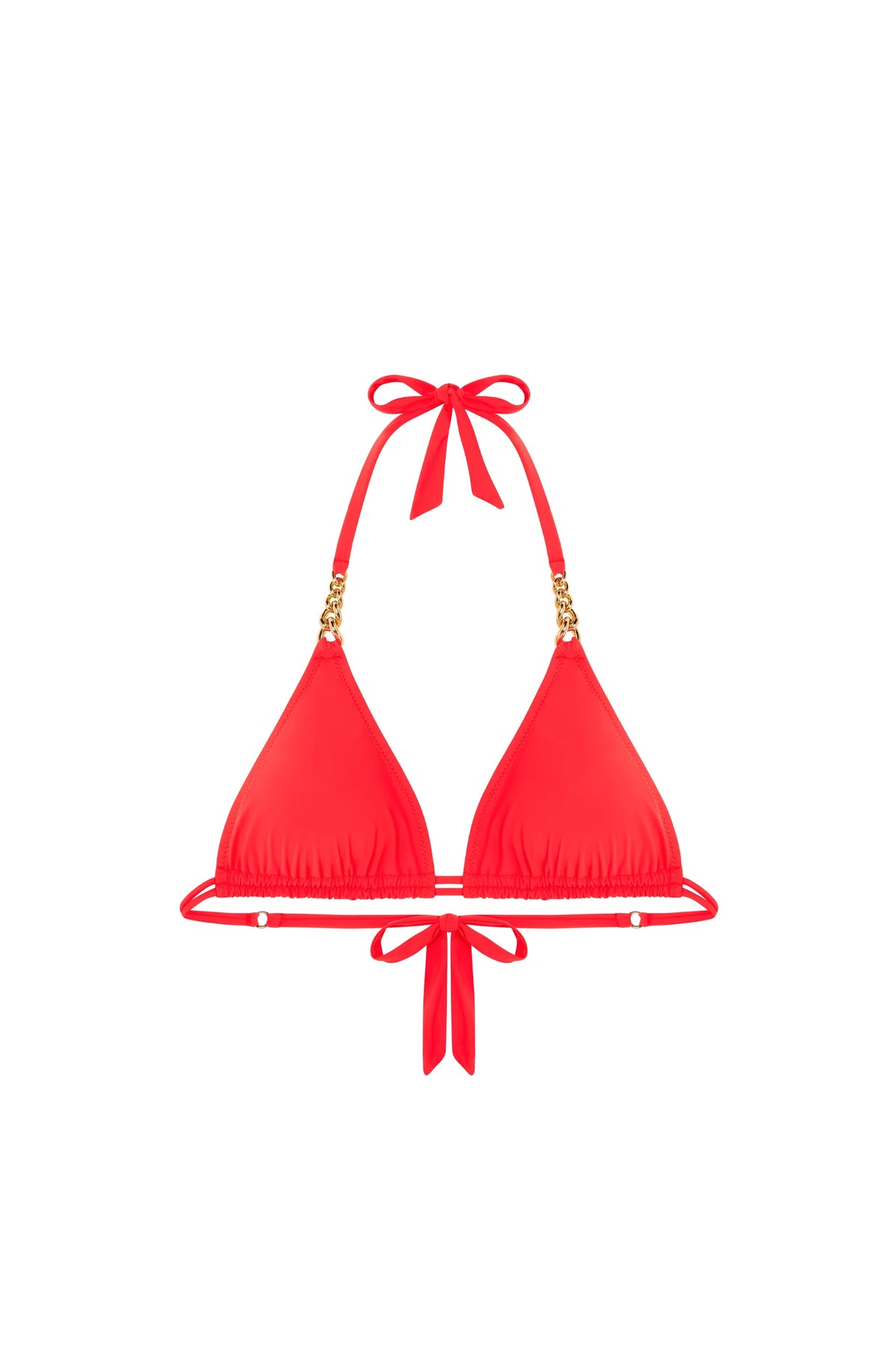 quinn Black triangle bikini top with jewels