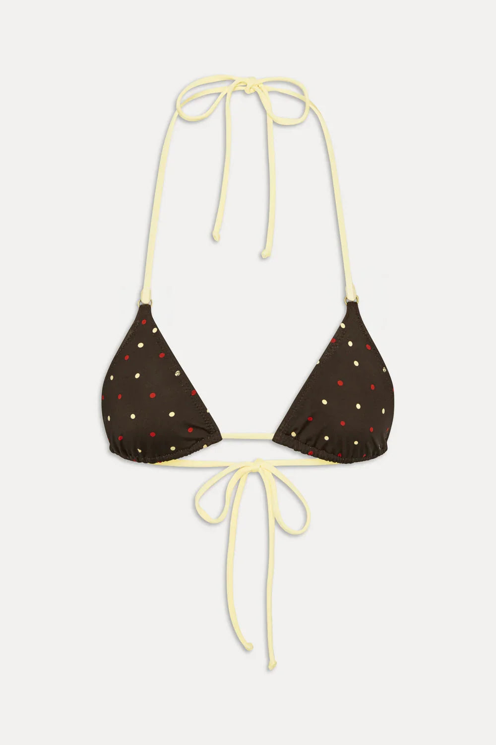 Nick Reversible Satin Bikini Top - Honey Bug
