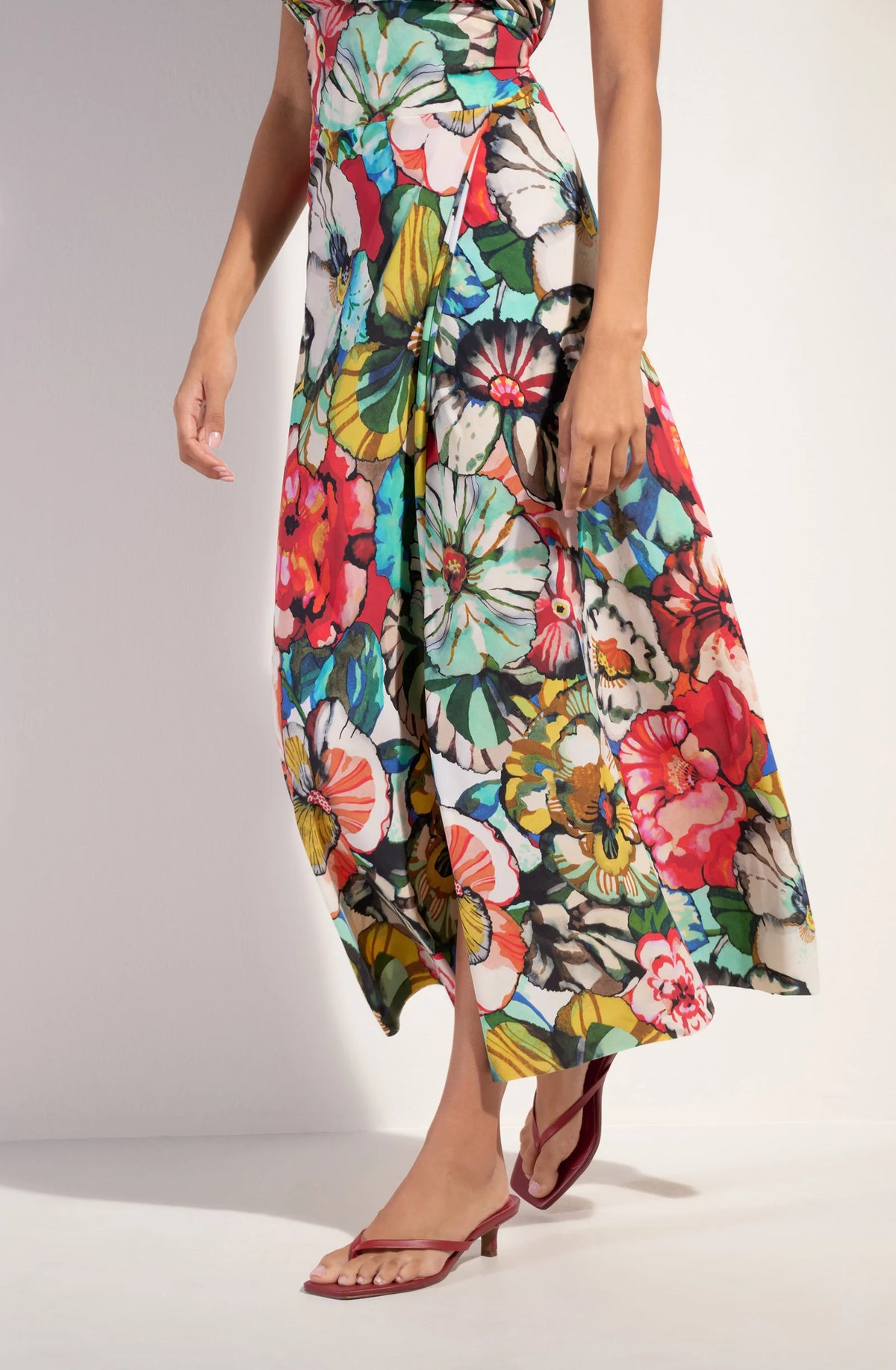 Robe longue imprimée Rona