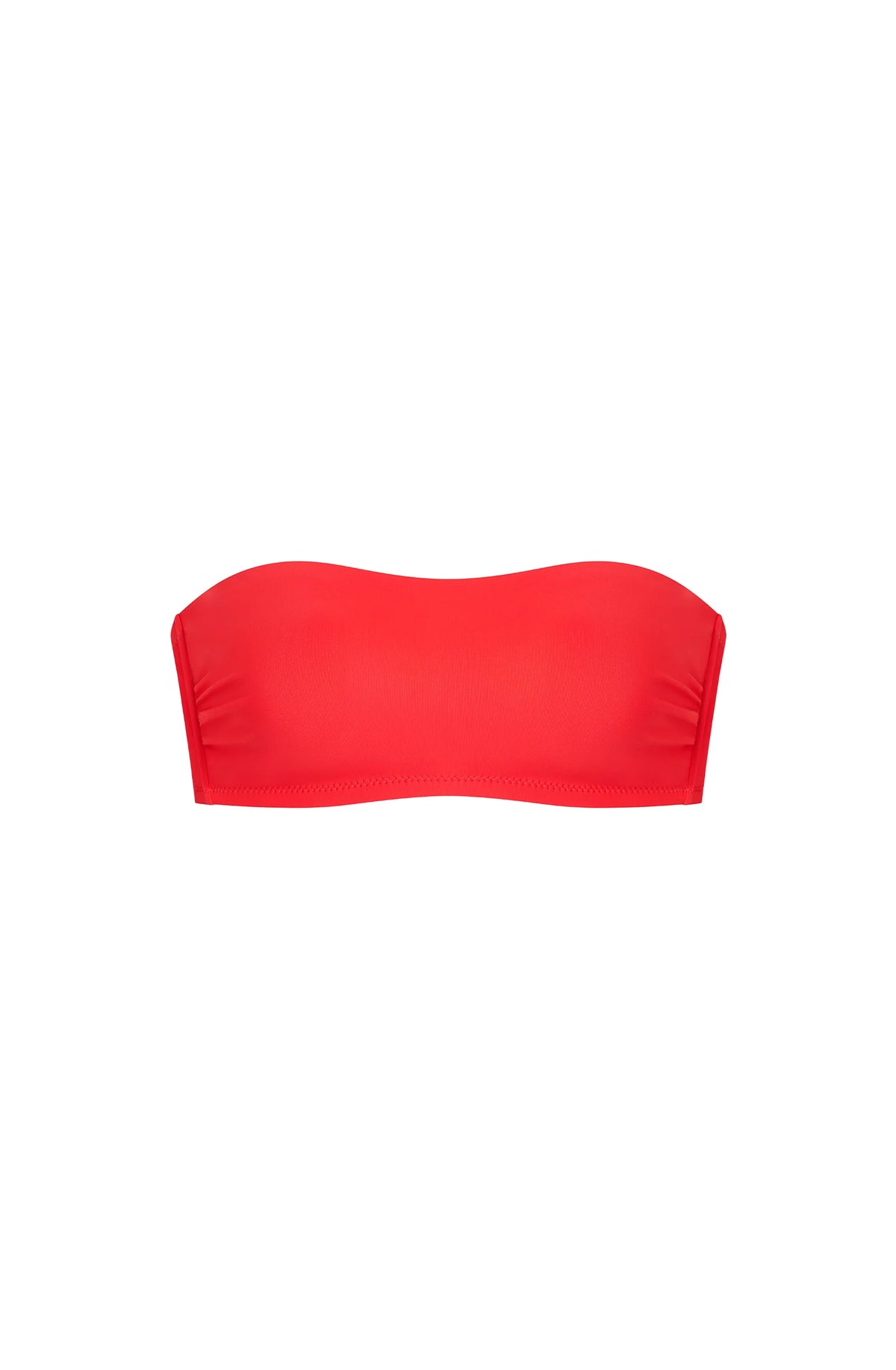 dahia Printed bandeau bikini top
