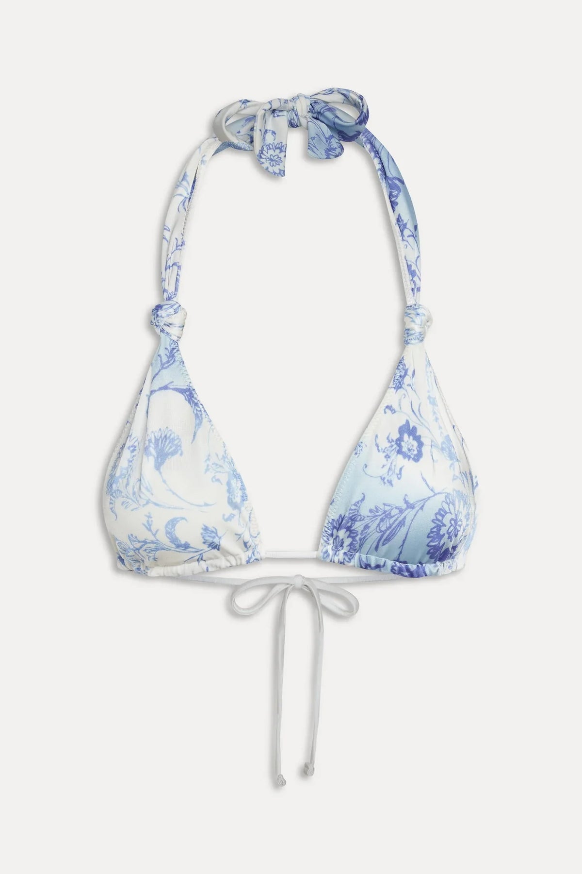 Haut de bikini Kealy en satin à encolure dos nu - Fleur de Bleu