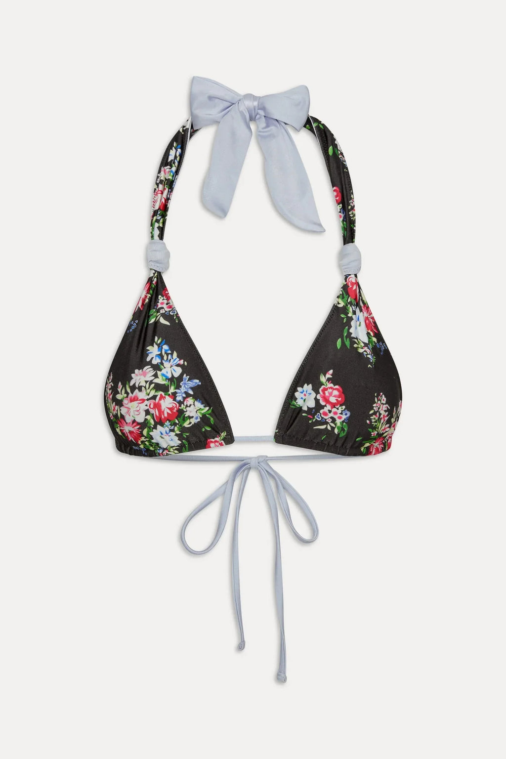 Haut de maillot de bain réversible en satin Kealy - Bouquet
