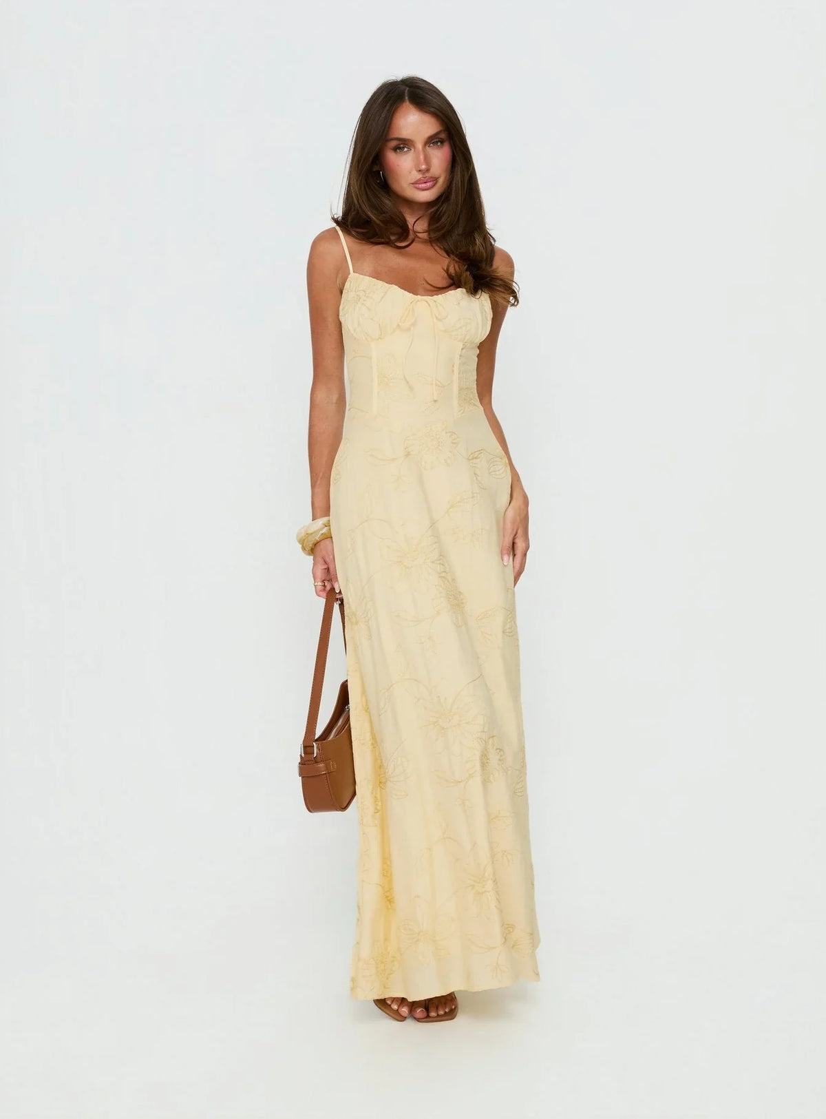 Robe longue Members Only Citron