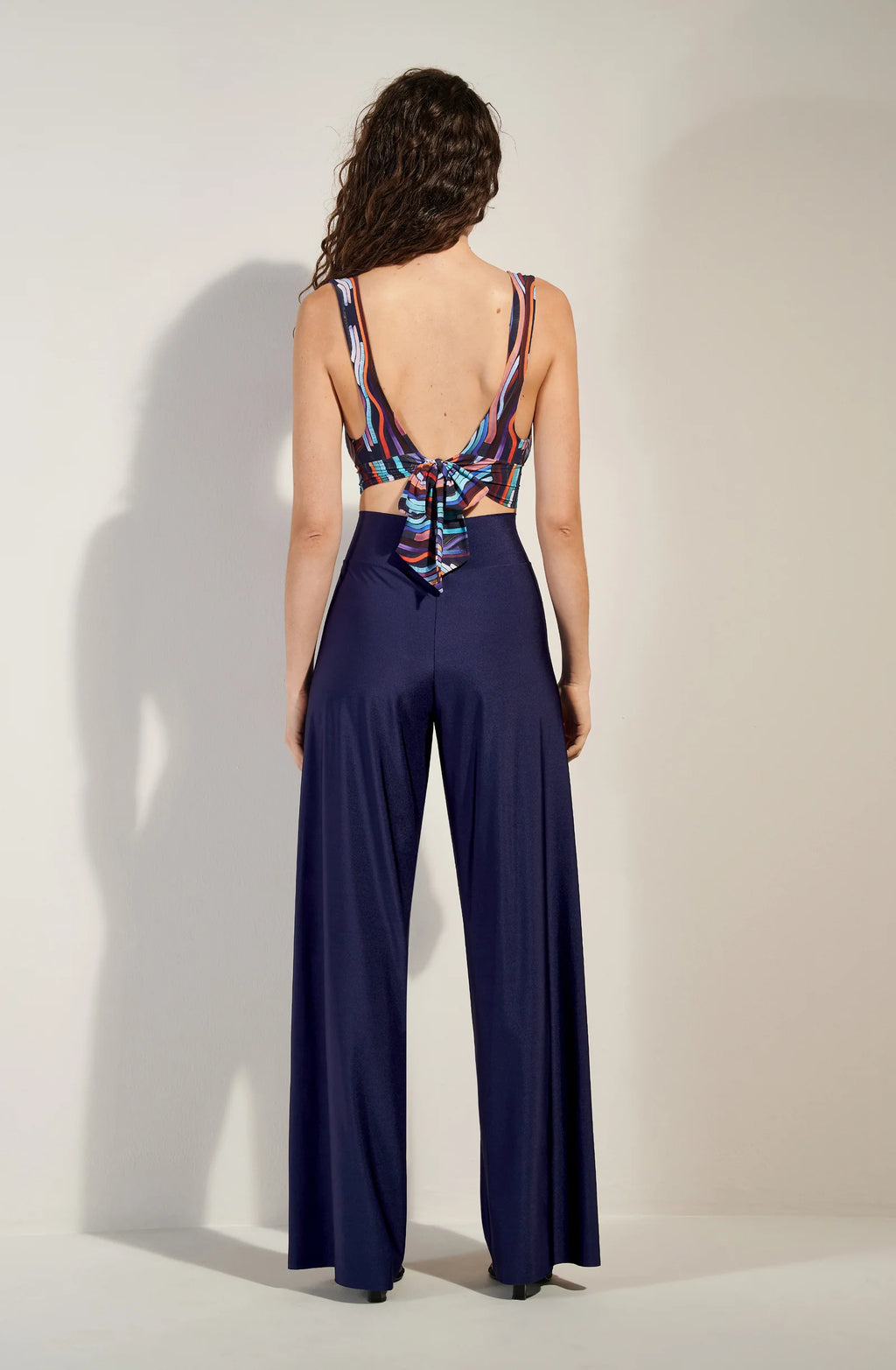 leto Printed sleeveless top NEON