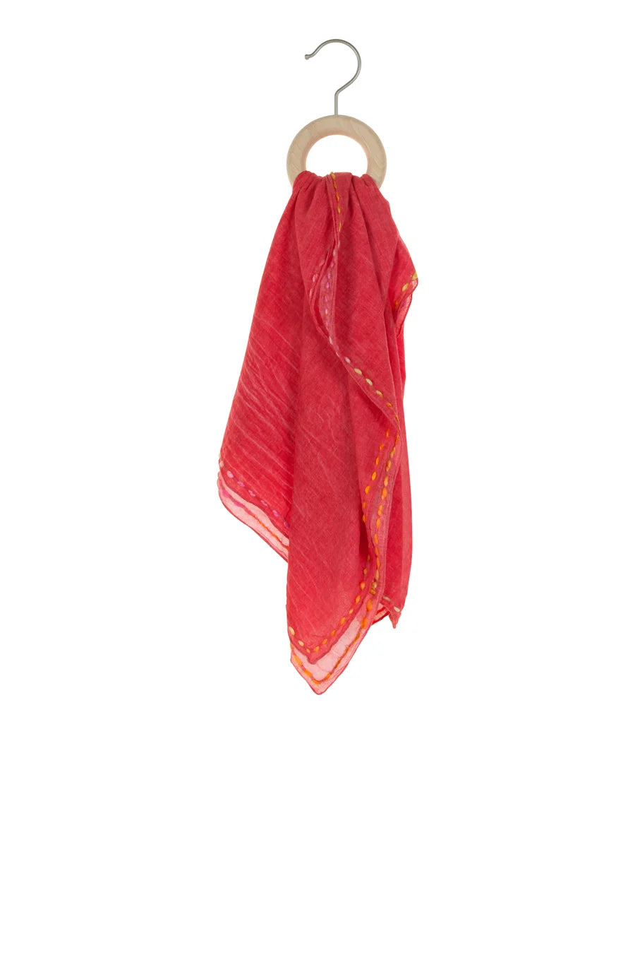 deva Long red cotton pareo