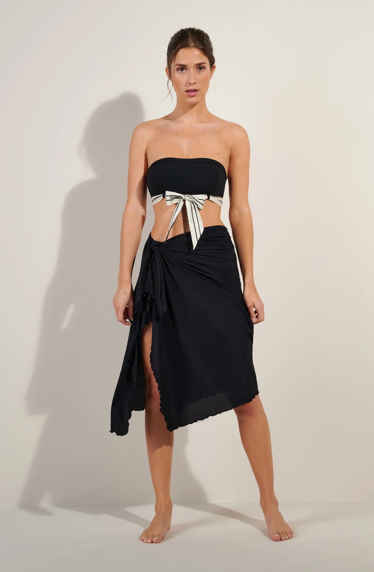 kalis Long multiposition black pareo