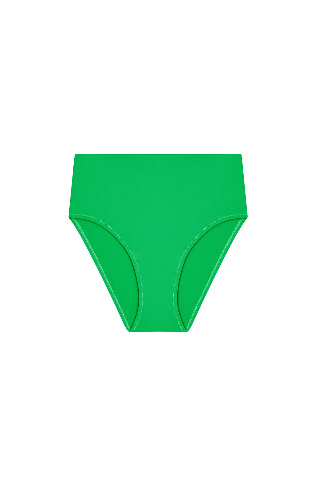 tobago Printed high-waisted bikini bottom NEON