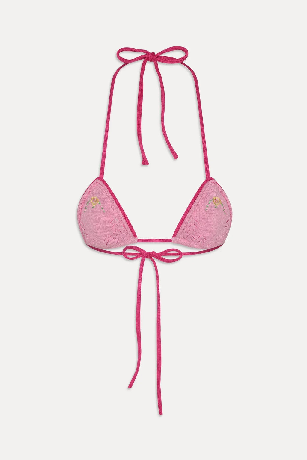 Haut de bikini triangle en maille Tide - Strawberry Lemonade