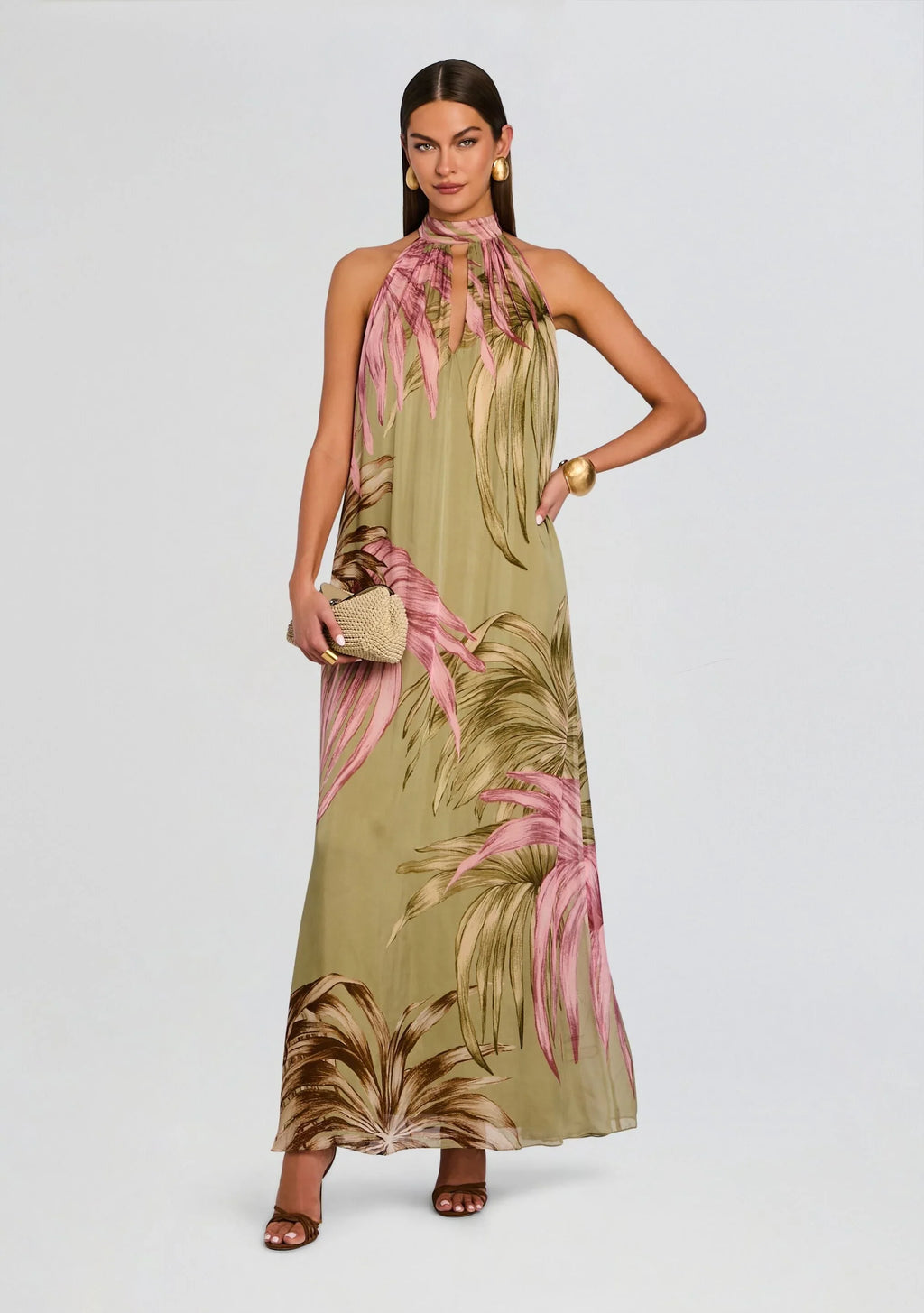 Robe longue évasée Fawn