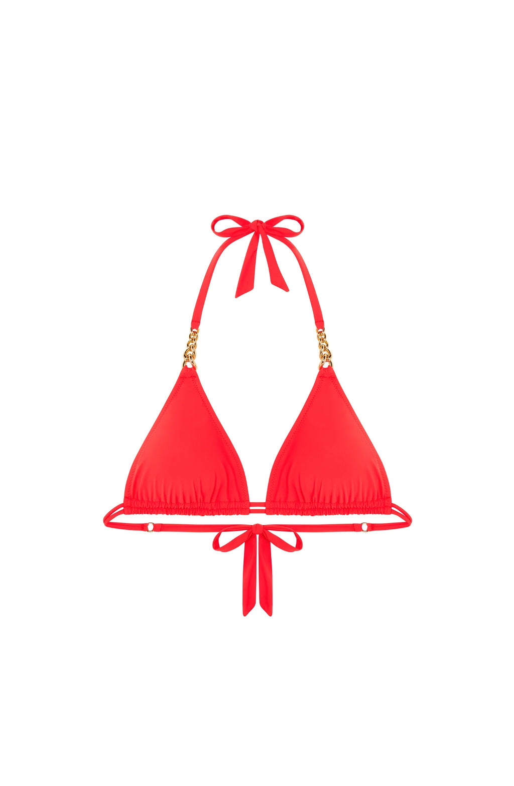 quinn Black triangle bikini top with jewels