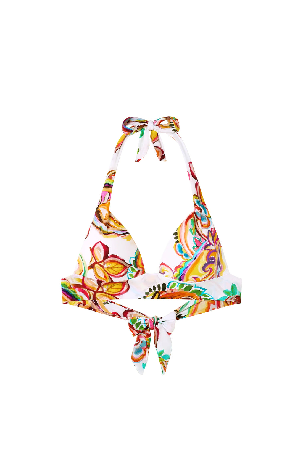 diva top PAISLEY print push-up swimsuit top