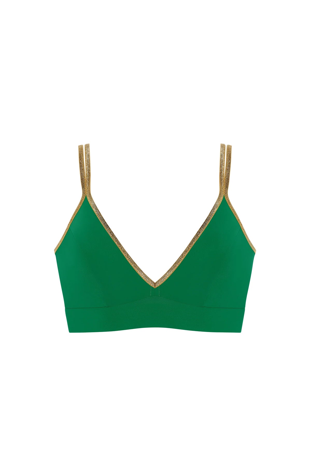 singa Black and lurex bikini top