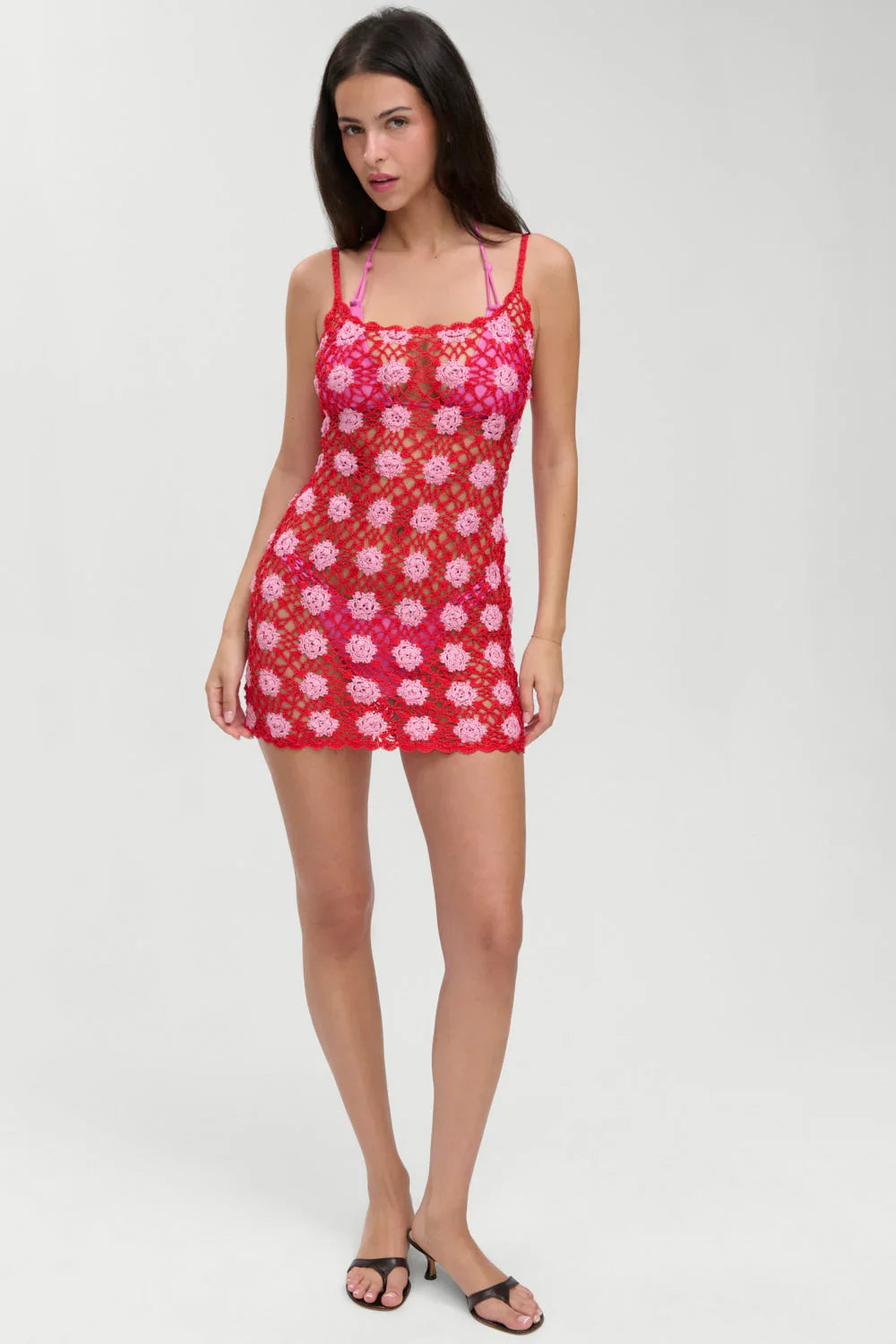 Julie Crochet Cache-maillot - Rose au crochet