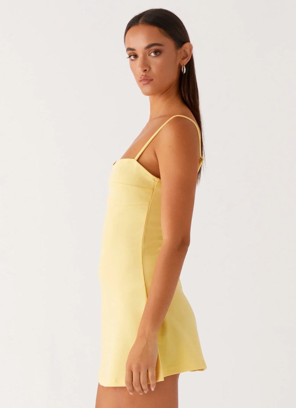 Mini-robe Cindy – Jaune