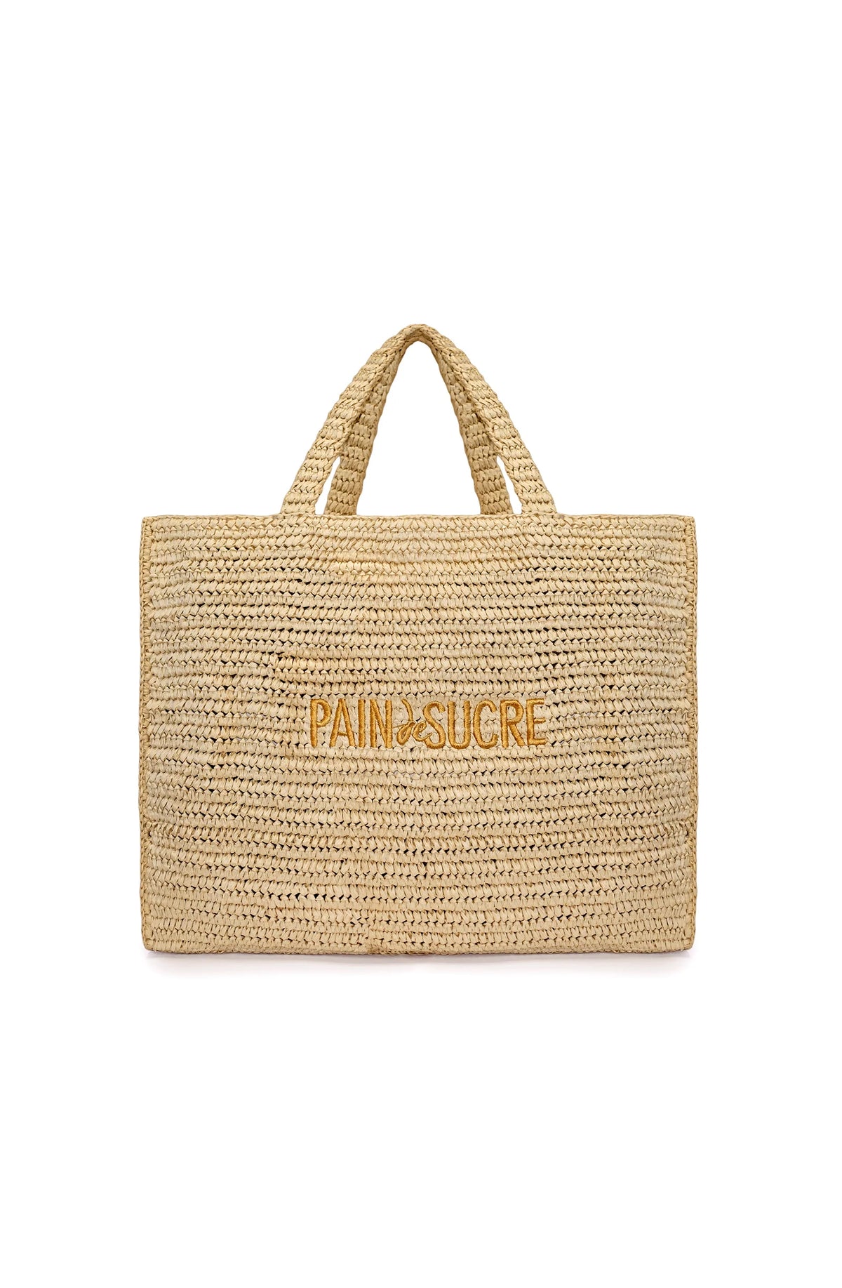 paper Wicker-effect beach bag in woven paper