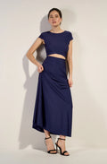 lil Navy long dress with short-sleeves