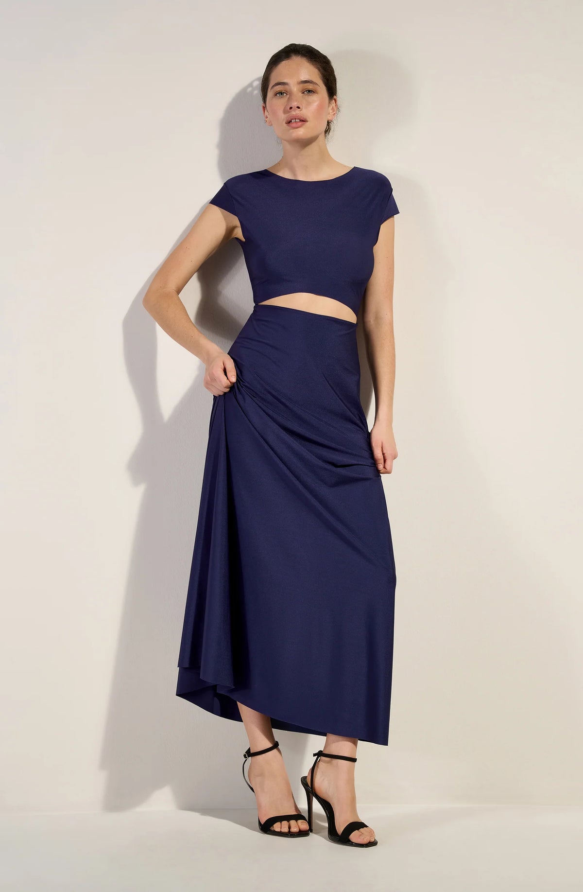 lil Navy long dress with short-sleeves