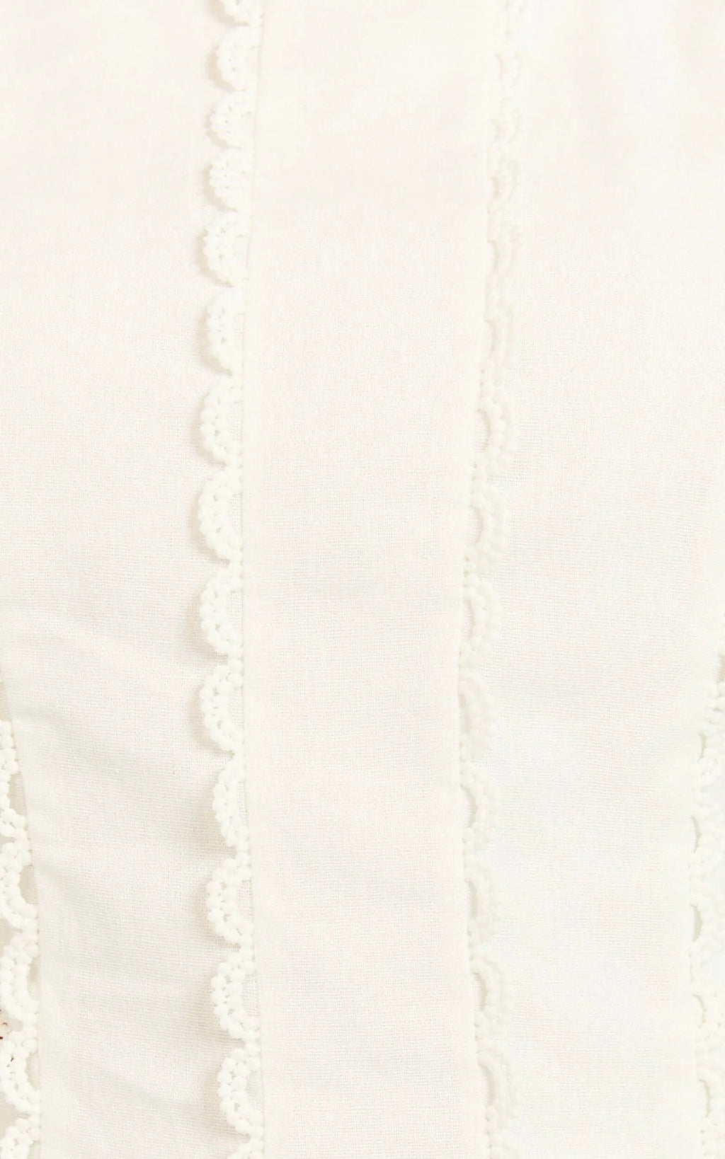 Laila Mini Linen Blend Dress - High Neck Side Cut Out Puff Sleeve Straight Dress in Off White