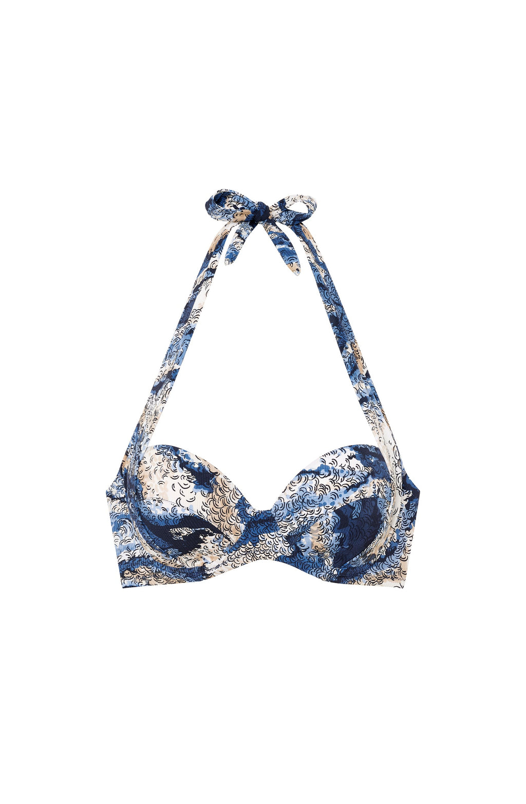 lisia Madder red half-cup underwired bikini top