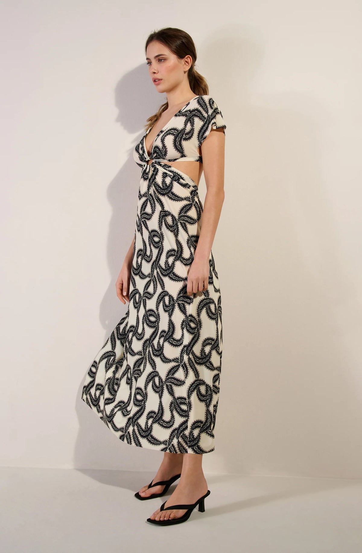 rislene Navy blue long dress
