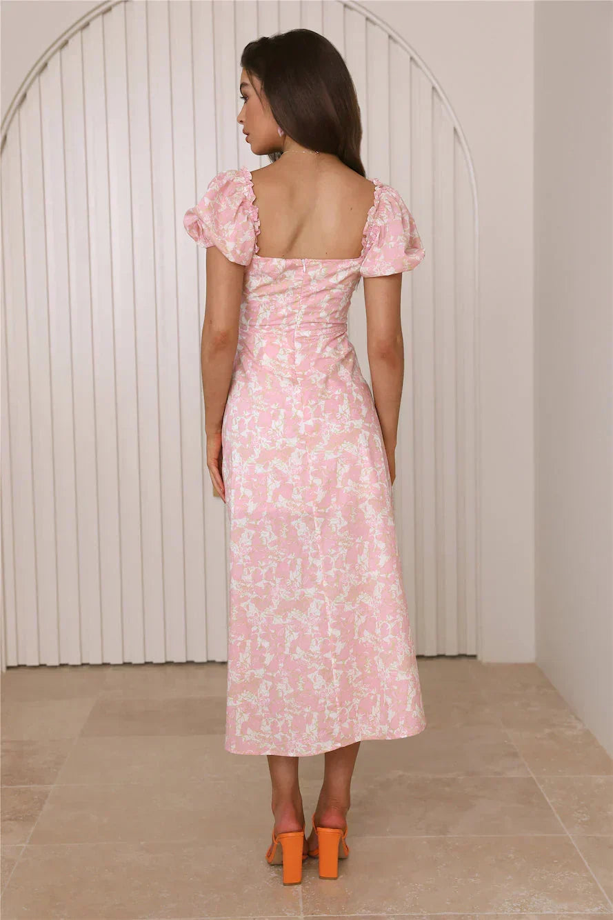 Robe midi Rose Midnight Dancing