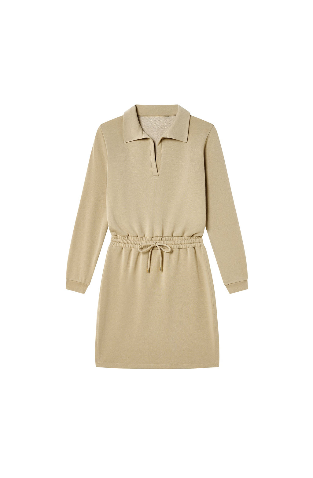 robine Long-sleeved sand-colored sweatshirt dress