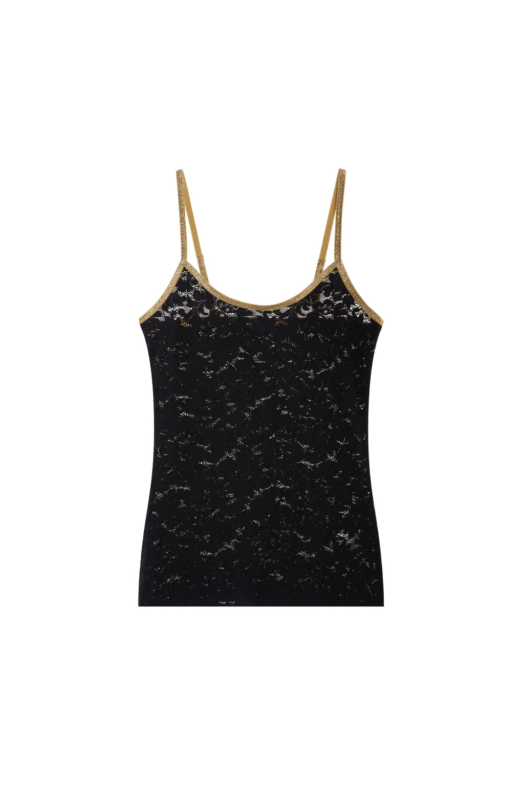 spencer Top biscuit en dentelle et lurex