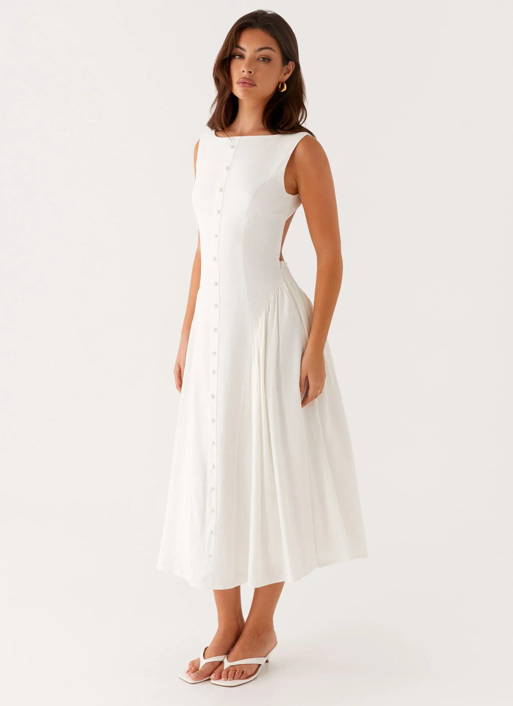 Robe Midi Maylah - Blanc