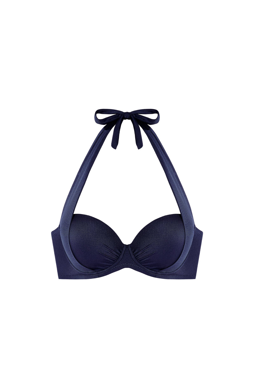 django White half-cup bikini top
