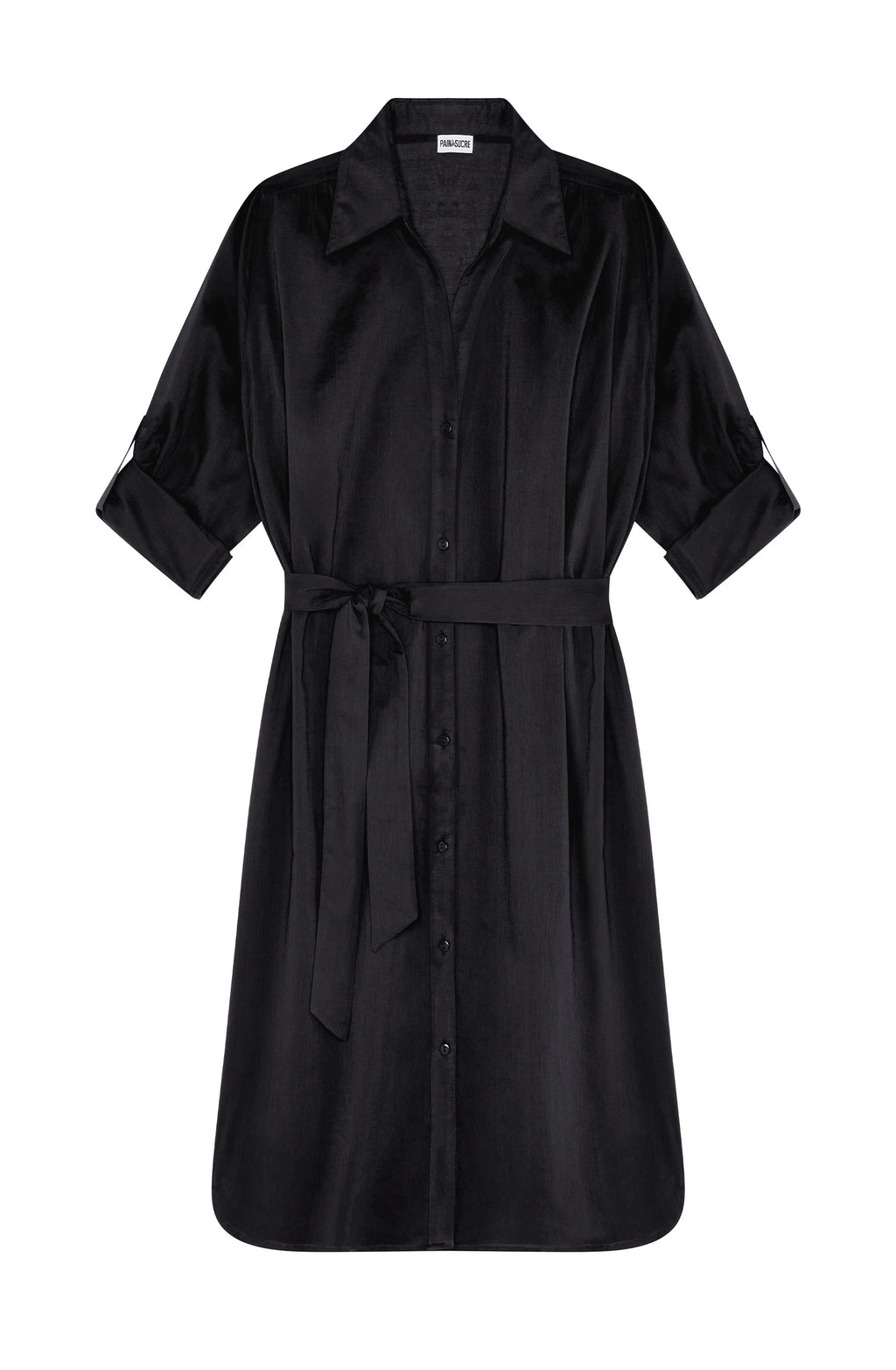 cassandre Black shirt dress