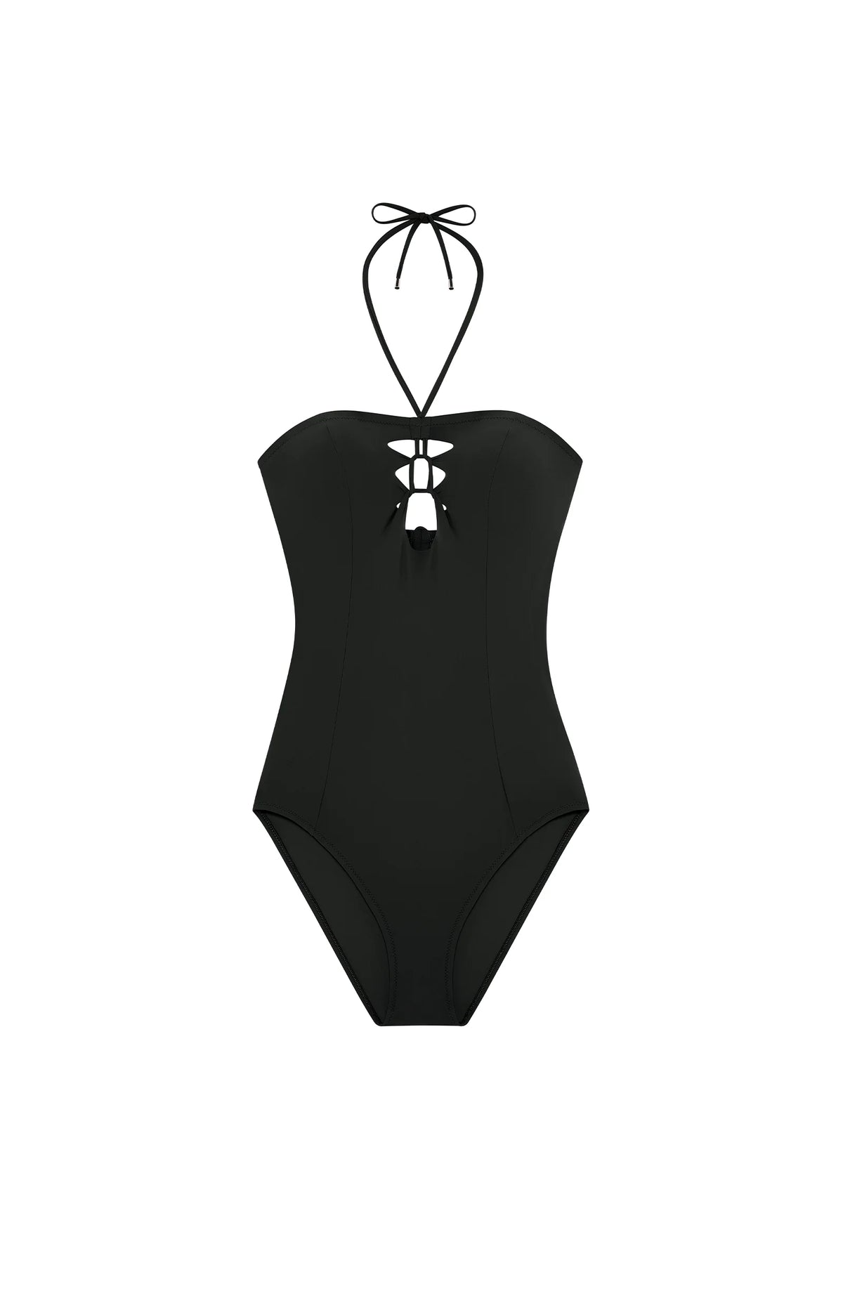 lalia Jade one-piece bandeau swimsuit