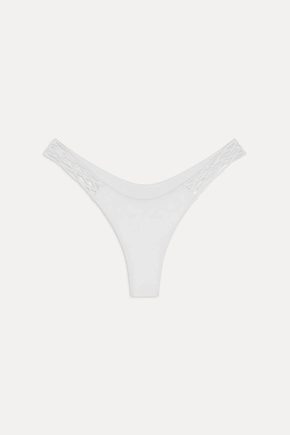 x JENNIE bas de maillot de bain micro string Encore - Blanc optique