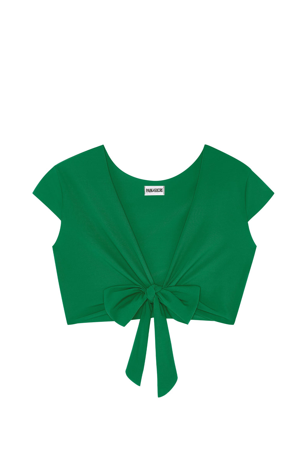 tako Sapphire wrap crop top
