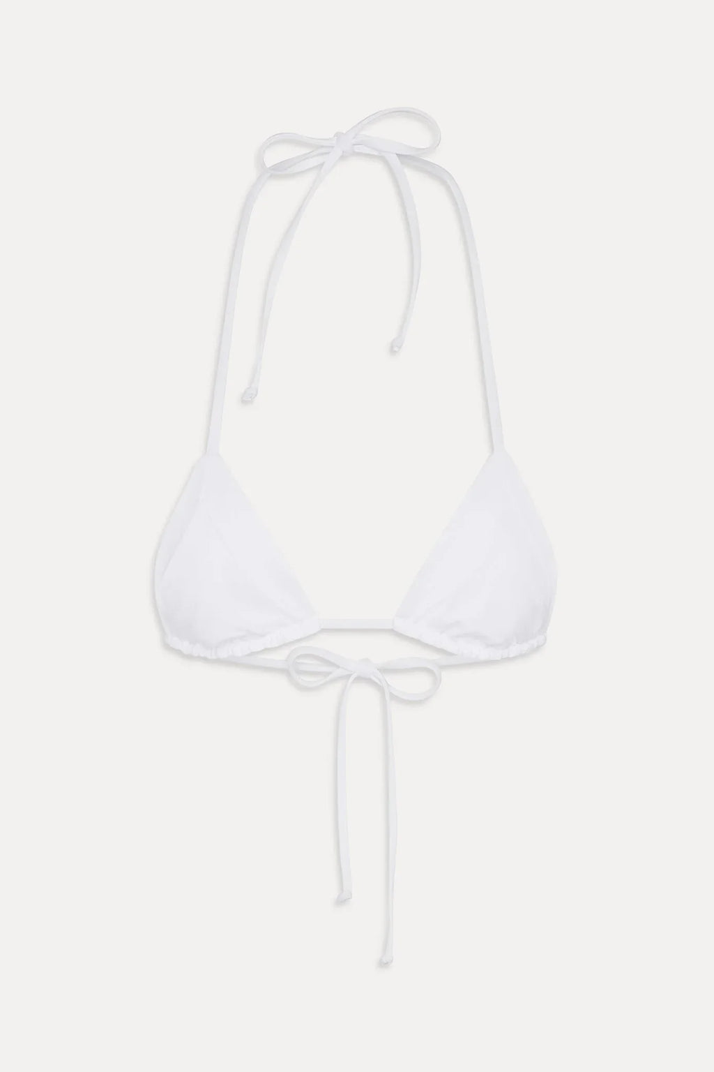 Haut de bikini triangle à col montant Sky - Blanc optique