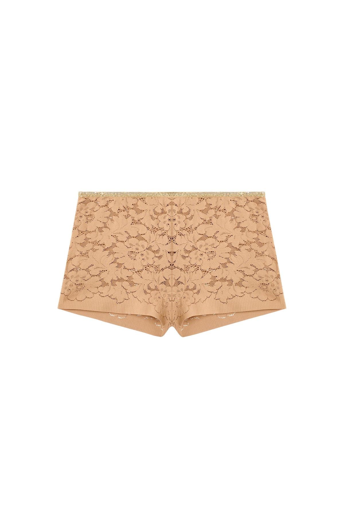 Shorty Dylan taille haute en dentelle noire et Lurex