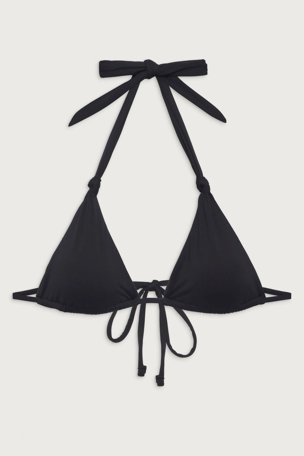 Haut de bikini triangle à laçage Kealy - Noir