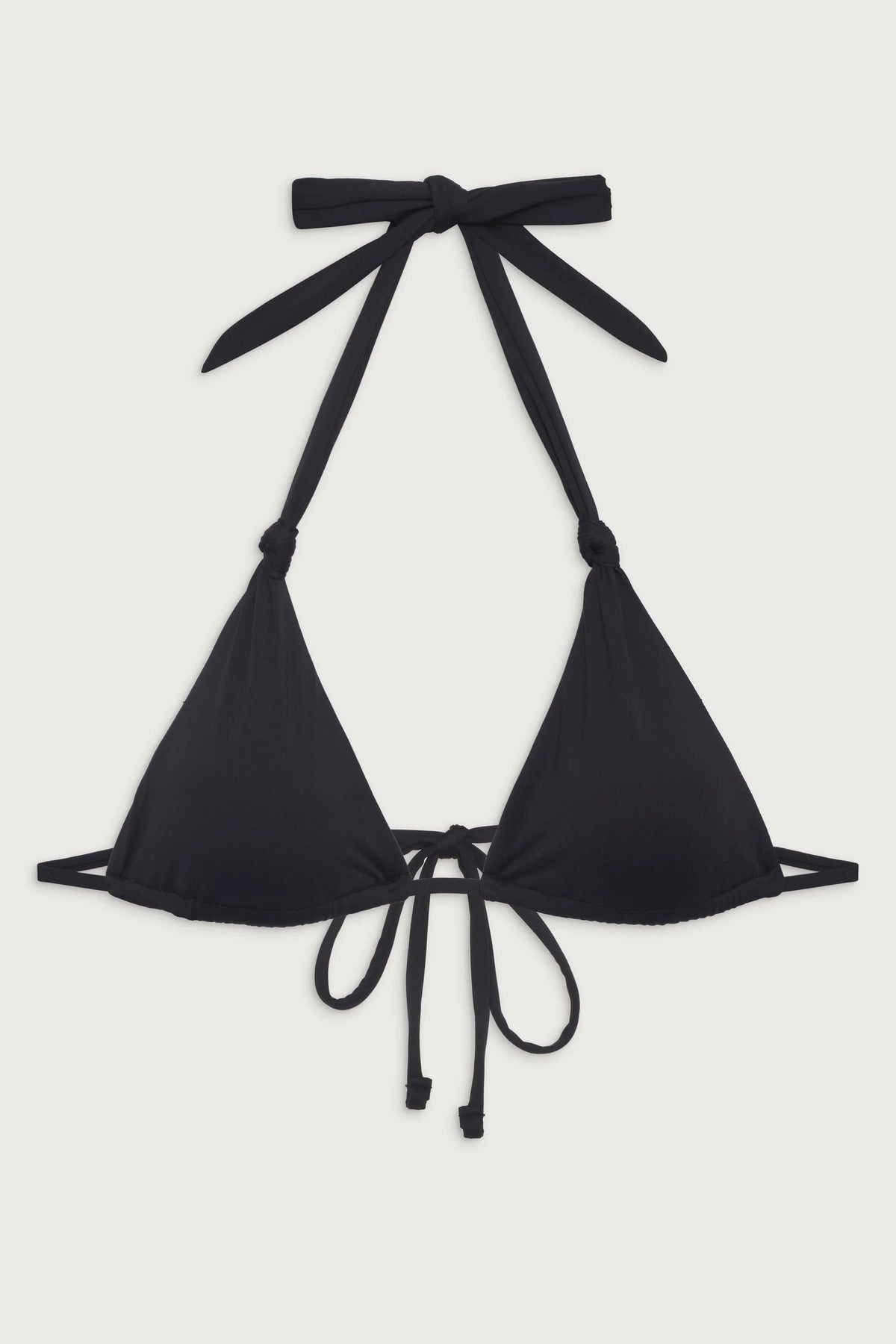 Haut de bikini triangle à laçage Kealy - Noir