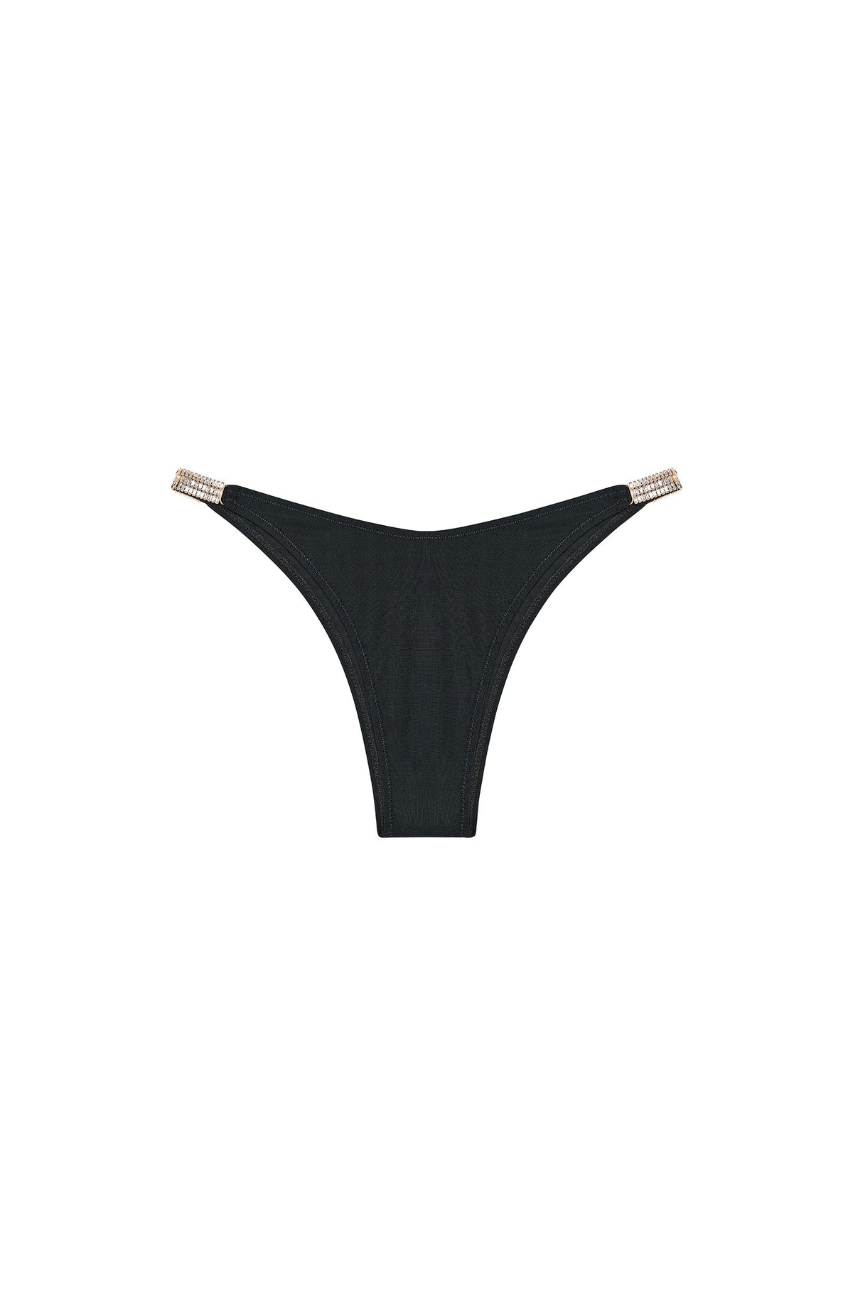 talyna White bikini bottoms with crystal jewels