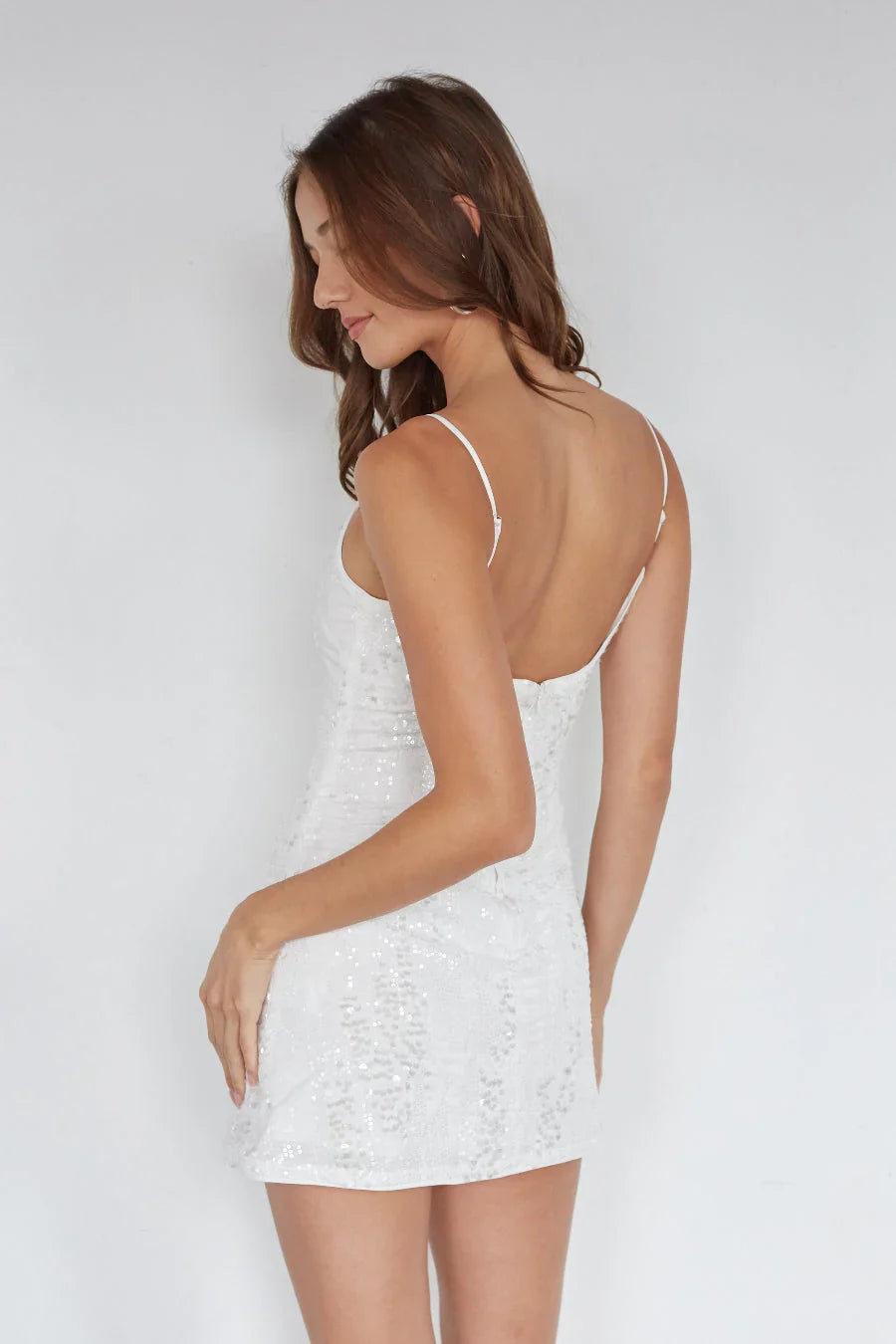 Robe Courte Pailletée Valeria Velvet