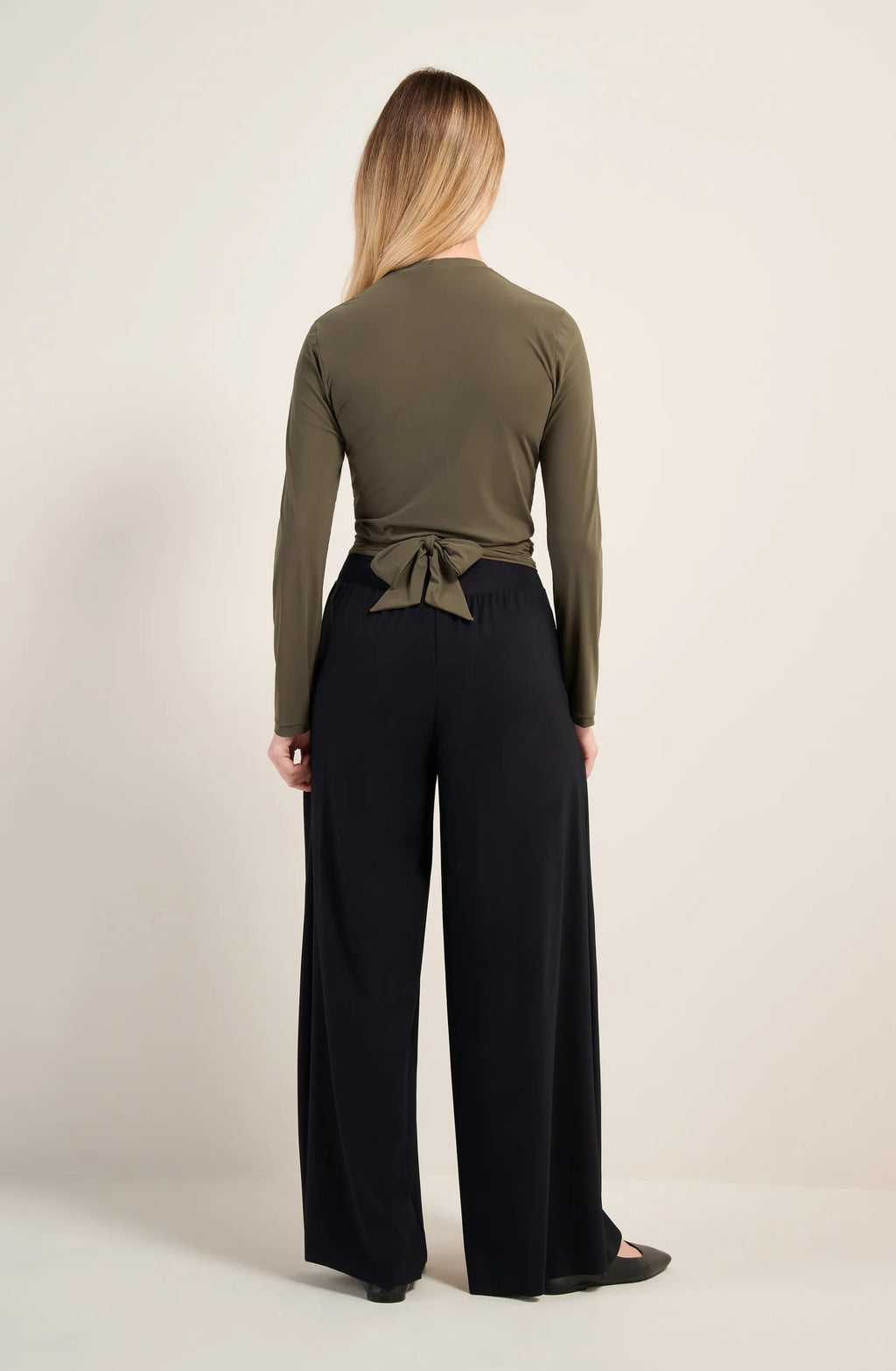 zaya Black wrap top