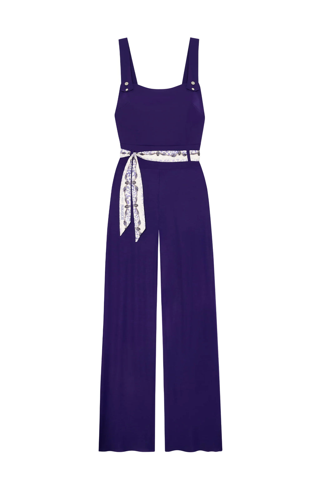 cira Black slim-fit overalls